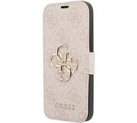 Guess GUBKP13X4GMGPI iPhone 13 Pro Max 6,7" rose book 4G Big Metal Logo Housse de protection