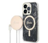 Guess GUBPP14LHMEACSK chargeur sans fil et étui pour iPhone