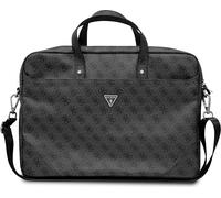 Guess GUCB15P4TK sacoche pour ordinateur portable jusqu'à 16 pouces, noir, noir, Saffiano 4G Logo triangle