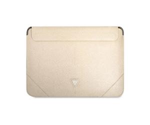 Guess GUCS16PSATLE Étui pour ordinateur portable Saffiano Beige - 16 pouces