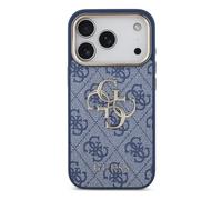 Guess Guess Coque 4G Metal Logo Backcover pour iPhone 18 Pro / 17 Pro Blue Bleu