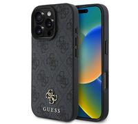 Étui Guess pour iPhone 16 Pro 6.3 noir étui rigide 4G Small Classic MagSafe