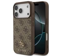 Guess Guess Coque 4G Metal Logo MagSafe iPhone 17 Pro Max Marron Marron