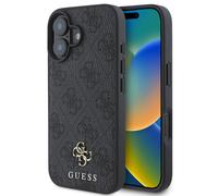 Guess Guess Coque 4G Metal Logo MagSafe pour iPhone 16 Noir Noir