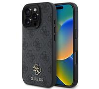 Guess Guess Coque 4G Metal Logo MagSafe pour iPhone 16 Pro Max Noir Noir