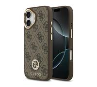 Guess Guess Coque arrière en cuir avec logo Strass classique et MagSafe iPhone 17 Marron Marron