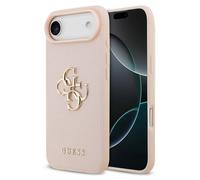 Guess Coque Big 4G Logo Grained pour iPhone Air Rose