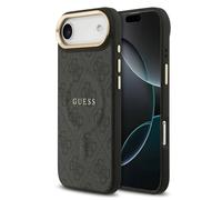 CG MOBILE Guess 4G PU Classic Logo Compatible avec MagSafe Coque pour iPhone 17 Air (Noir)