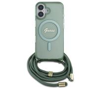 Guess Coque MagSafe IML avec crossbody cord pour Apple iPhone 16 - Vert