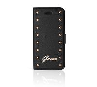Guess GUFLBKP6LSAB Etui Flip Rigide pour iPhone6 Plus/6S Plus Noir