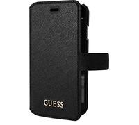 Guess GUFLBKP6TBK Etui folio pour iPhone6/6S Rouge/Noir