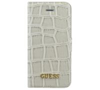 GUESS GUFLBKPSESCOBE coque pour téléphone 4.7" Folio porte carte Blanc pour Apple iPhone 5/5S