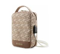 Guess GUHBHGCFSEW Sac d'organisation Gcube Stripe Marron