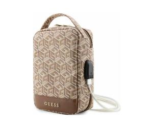 Guess GUHBHGCFSEW Sac d'organisation Gcube Stripe Marron
