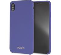 Guess GUHCI65LSGLUV iPhone Xs Max purple /fioletowy étui rigide en silicone Housse de protection