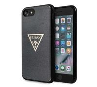 Guess GUHCI8SGTLBK iPhone 7/8/SE 2020 / SE 2022 noir étui rigide Glitter Triangle Handyhülle