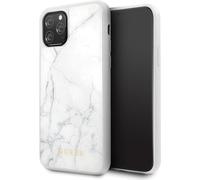 Guess GUHCN58HYMAWH iPhone 11 Pro blanc Marbre Handyhülle