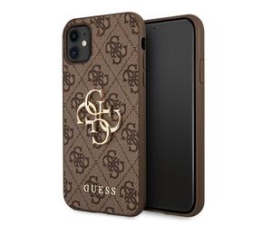 Guess GUHCN614GMGBR iPhone 11 6,1 / Xr br?zowy/brown hardcase 4G Big Metal Logo