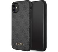 Guess GUHCN61G4GFGR 4G Coque de Protection pour iPhone 11 en métal doré Gris