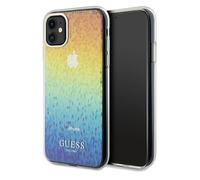 Guess GUHCN61HDECMI Coque pour iPhone 11 / XR 6,1" Multicolore Coque Rigide IML Face Miroir Disco Iridescent