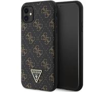 Guess GUHCN61PG4GPK iPhone 11 / Xr 6,1" noir hardcase 4G Triangle Metal Logo Housse de protection