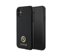 Guess GUHCN61PS4DGPK Étui rigide strass métal logo, Noir - iPhone 11 / XR