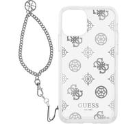 Guess GUHCP12LKSPESI iPhone 12 Pro Max 6,7 argent/argent Hardcase Peony Chain Collection Housse pour téléphone portable
