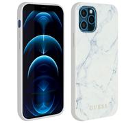 Guess GUHCP12LPCUMAWH iPhone 12 Pro Max 6.7" blanc/blanc coque rigide Marbre