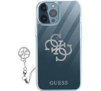 Guess GUHCP12MKS4GSI Housse rigide transparente pour iPhone 12/12 Pro 6,1" 4G Silver Charms Collection