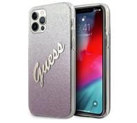 Guess Guhcp12Mpcuglspi Iphone 12/12 Pro 6.1 Pink/Pink Hardcase Glitter Gradient Script