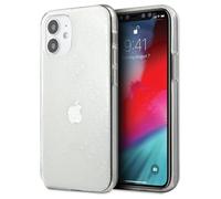 Guess GUHCP12S3D4GTR iPhone 12 mini 5,4" coque rigide transparente 4G 3D Pattern Collection Housse pour téléphone portable