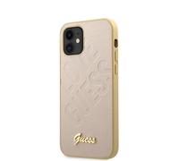 Guess Guhcp12Spuilglg Iphone12 Mini 5,4 Złoty/Gold Hardcase Iridescent Love Script Gold Logo