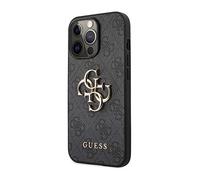 Guess Coque Hardcase 4G Big Logo Métallique Gris pour iPhone 13 Pro 6,1"