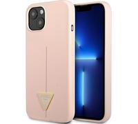 Guess GUHCP13MSLTGP coque pour iPhone 13 6.1", rose, rigide, silicone