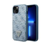 Guess GUHCP13SP4TPB 4G Triangle Logo Card Slot Case, Bleu - iPhone 13 mini