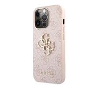 Guess Coque GUHCP13X4GMGPI pour iPhone 13 Pro Max 6,7" Rose Grand logo métal 4G
