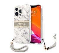Guess GUHCP13XKMABGR Coque pour iPhone 13 Pro Max 6,7" Gris Marbre Collection