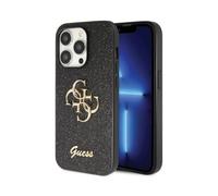Guess GUHCP14LHG4SGK Glitter Script Big 4G, Noir - iPhone 14 Pro
