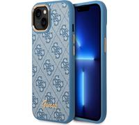 Guess GUHCP14MHG4SHB iPhone 14 Plus / 15 Plus 6,7" bleu/bleu coque rigide 4G Vintage Gold Logo Housse de protection