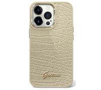 Guess GUHCP14MHGCRHD iPhone 14 Plus 6,7 Gold / Gold Hardcase Croco Collection Housse pour téléphone portable