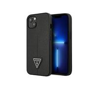 Guess Coque rigide iPhone 14 Plus 6,7" Saffiano Triangle Logo Noir