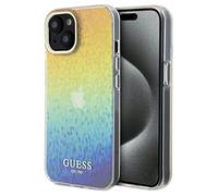 Guess GUHCP14SHDECMI iPhone 14 / 15 / 13 6.1" hardcase IML Faceted Mirror Disco Iridescent Housse de protection