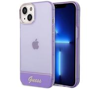 Guess GUHCP14SHGCOU Coque Rigide pour iPhone 14 6,1" Violet/Violet Translucide