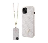 Guess GUHCP14SP4TDSCPP Crossbody 4G Metal Logo, Rose - iPhone 13/14/15