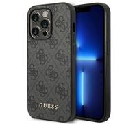 Coque Guess en TPU avec logo en mtal dor pour iPhone 14 Pro Max 6,7 - gris