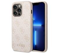 GUESS GUHCP14XG4GFPI Coque Rigide pour iPhone 14 Pro Max 6,7" 4G Métal doré Rose