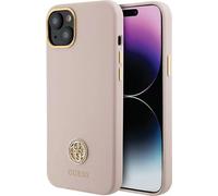 Coque Guess en Silicone Rigide pour Apple iPhone 15/14/13 6.1 - rose