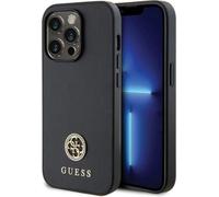 Étui Guess pour iPhone 15 Pro Max 6.7 noir étui rigide Strass Metal Logo