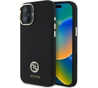 Guess GUHCP16SM4DGPK Apple iPhone 16 hardcase Silicone Logo Strass 4G noir