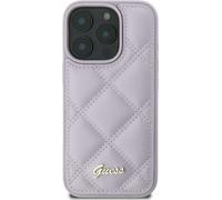 Guess GUHCP16SPSQSQSU iPhone 16 6.1" jasno hardcase Quiled Metal Logo Housse de protection